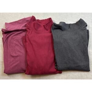 L.L. Bean Women's Long-Sleeve Tops - Burgundy, Plum, Charcoal Gray